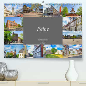 Peine Impressionen (Premium, hochwertiger DIN A2 Wandkalender 2023, Kunstdruck in Hochglanz) von Meutzner,  Dirk