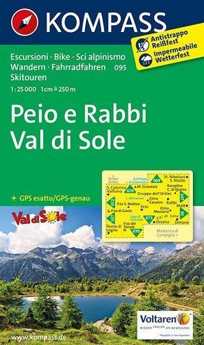 KOMPASS Wanderkarte Peio e Rabbi – Val di Sole von KOMPASS-Karten GmbH