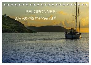 Peloponnes – Einladung zum Chillen (Tischkalender 2024 DIN A5 quer), CALVENDO Monatskalender von Muß,  Jürgen