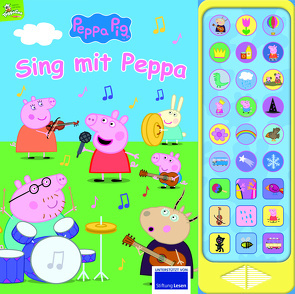 Peppa Pig – Sing mit Peppa Pig – 27-Button-Soundbuch mit 24 Seiten für Kinder ab 3 Jahren – mit bekannten Kinderliedern und Geräuschen