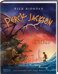 Percy Jackson – Diebe im Olymp (farbig illustrierte Schmuckausgabe) (Percy Jackson 1) von Haefs,  Gabriele, Riordan,  Rick, Rocco,  John