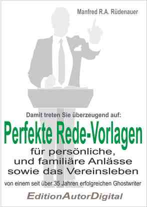 Perfekte Rede-Vorlagen (2) von Rüdenauer,  Manfred R.A.