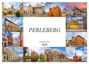 Perleberg Impressionen (Wandkalender 2024 DIN A2 quer), CALVENDO Monatskalender von Meutzner,  Dirk