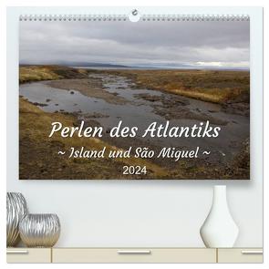 Perlen des Atlantiks – Island und São Miguel (hochwertiger Premium Wandkalender 2024 DIN A2 quer), Kunstdruck in Hochglanz von Freymark,  Jessica