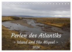 Perlen des Atlantiks – Island und São Miguel (Tischkalender 2024 DIN A5 quer), CALVENDO Monatskalender von Freymark,  Jessica