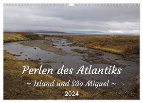 Perlen des Atlantiks – Island und São Miguel (Wandkalender 2024 DIN A3 quer), CALVENDO Monatskalender von Freymark,  Jessica