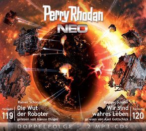 Perry Rhodan NEO MP3 Doppel-CD Folgen 119 + 120 von Dinger,  Hanno, Gottschick,  Axel, Schäfer,  Rüdiger, Schorm,  Rainer