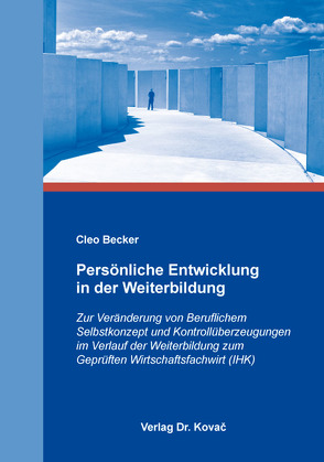 Persönliche Entwicklung in der Weiterbildung von Becker,  Cleo