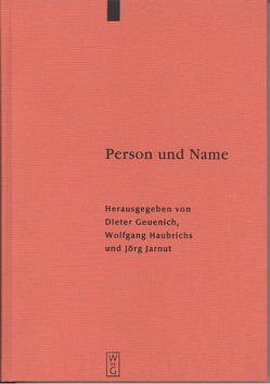 Person und Name von Geuenich,  Dieter, Haubrichs,  Wolfgang, Jarnut,  Jörg