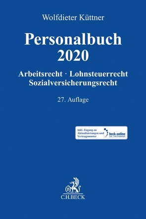 Personalbuch 2020 von Bauer,  Dietmar, Eisemann,  Hans, Griese,  Thomas, Huber,  Ulrich, Kania,  Thomas, Kreitner,  Jochen, Küttner,  Wolfdieter, Macher,  Ludwig, Poeche,  Sabine, Reinecke,  Birgit, Röller,  Jürgen, Ruppelt,  Michael, Schlegel,  Rainer, Schmidt,  Kristina, Seidel,  Ralf, Thomas,  Michael Ingo, Voelzke,  Thomas, Weil,  Barbara, Windsheimer,  Petra