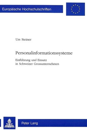 Personalinformationssysteme von Steiner,  Urs