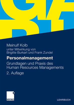 Personalmanagement von Burkart,  Brigitte, Kolb,  Meinulf, Zundel,  Frank