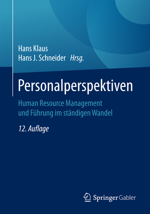 Personalperspektiven von Klaus,  Hans, Schneider,  Hans J.