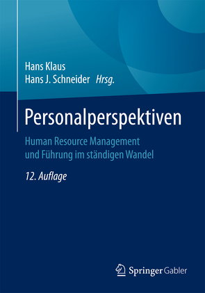 Personalperspektiven von Klaus,  Hans, Schneider,  Hans J.