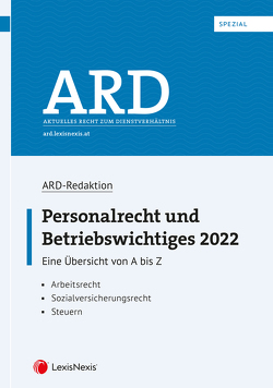 Personalrecht und Betriebswichtiges 2022 von Bleyer,  Birgit, Lindmayr,  Manfred, Sabara,  Bettina