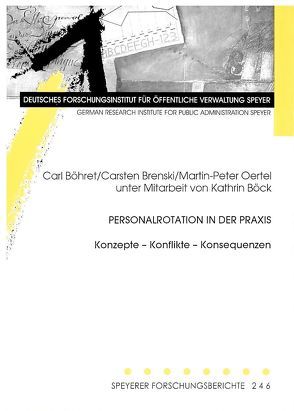 Personalrotation in der Praxis von Böck,  Kathrin, Böhret,  Carl, Brenski,  Carsten, Oertel,  Martin P