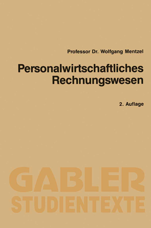 Personalwirtschaftliches Rechnungswesen von Mentzel,  Wolfgang