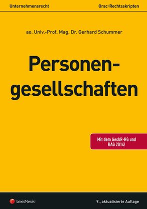 Personengesellschaften von Schummer,  Gerhard
