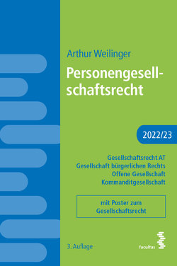 Personengesellschaftsrecht von Weilinger,  Arthur