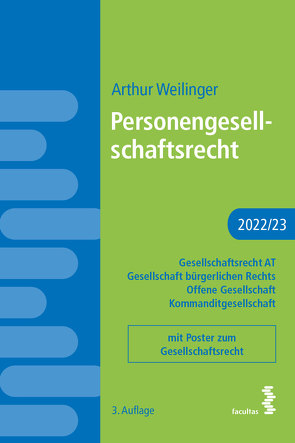 Personengesellschaftsrecht von Weilinger,  Arthur