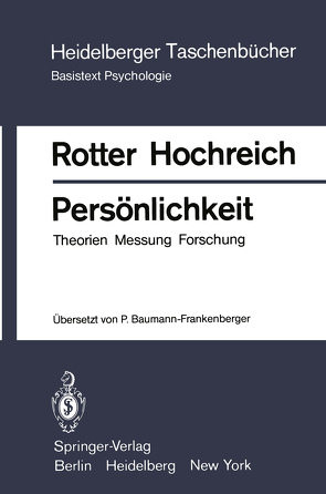 Persönlichkeit von Baumann-Frankenberger,  Petra, Hochreich,  D.J., Rotter,  Julian B.