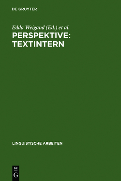 Perspektive: textintern von Tschauder,  Gerhard, Weigand,  Edda