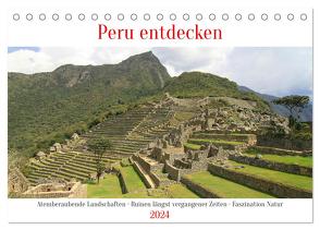Peru entdecken (Tischkalender 2024 DIN A5 quer), CALVENDO Monatskalender von Berns,  Nicolette