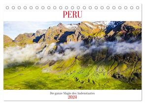 Peru – Magie der Anden (Tischkalender 2024 DIN A5 quer), CALVENDO Monatskalender von Lentz,  Gunnar