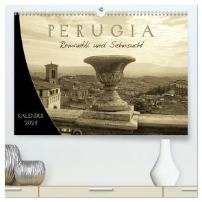 Perugia. Romantik und Sehnsucht. (hochwertiger Premium Wandkalender 2024 DIN A2 quer), Kunstdruck in Hochglanz von Yerokhina,  Kateryna