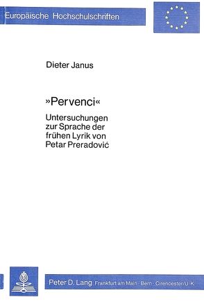 «Pervenci» von Janus,  Dieter