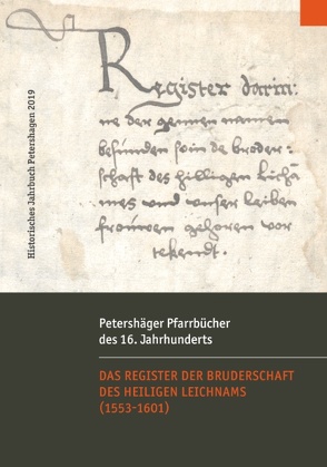 Petershäger Pfarrbücher des 16. Jahrhunderts von Jacobsen,  Uwe