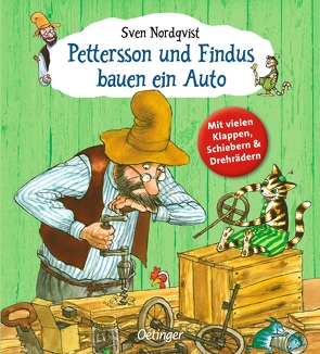 Pettersson und Findus bauen ein Auto von Nordqvist,  Sven