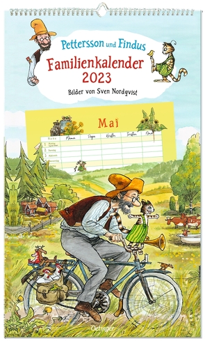 Pettersson und Findus. Familienkalender 2023 von Nordqvist,  Sven