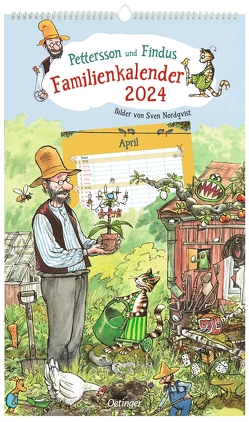 Pettersson und Findus. Familienkalender 2024 von Nordqvist,  Sven
