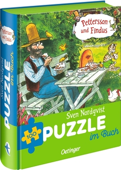 Pettersson und Findus. Puzzle im Buch von Nordqvist,  Sven