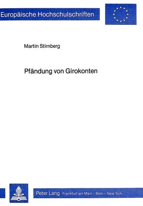Pfändung von Girokonten von Stirnberg,  Martin
