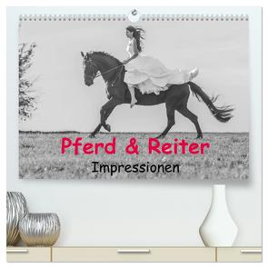 Pferd & Reiter – Impressionen (hochwertiger Premium Wandkalender 2024 DIN A2 quer), Kunstdruck in Hochglanz von Obermüller Fotografie,  Yvonne