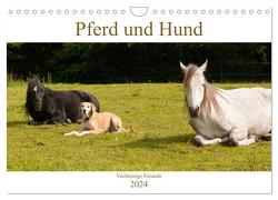 Pferd und Hund – Vierbeinige Freunde (Wandkalender 2024 DIN A4 quer), CALVENDO Monatskalender von Bölts,  Meike