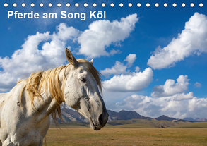 Pferde am Song Köl (Tischkalender 2019 DIN A5 quer) von Rusch,  Winfried