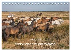 Pferde – Andalusiens wilder Westen (Tischkalender 2024 DIN A5 quer), CALVENDO Monatskalender von Gumm,  Monica