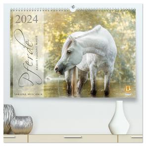 Pferde – Anmut, Eleganz, Magie (hochwertiger Premium Wandkalender 2024 DIN A2 quer), Kunstdruck in Hochglanz von Mischnik,  Sabrina
