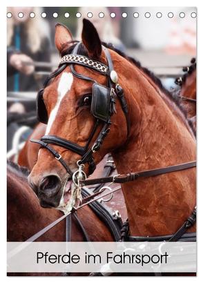 Pferde im Fahrsport (Tischkalender 2024 DIN A5 hoch), CALVENDO Monatskalender von Sixt,  Marion