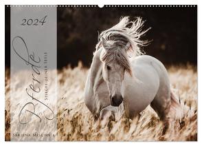 Pferde – Spiegel deiner Seele (Wandkalender 2024 DIN A2 quer), CALVENDO Monatskalender von Mischnik,  Sabrina