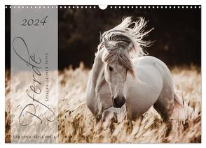 Pferde – Spiegel deiner Seele (Wandkalender 2024 DIN A3 quer), CALVENDO Monatskalender von Mischnik,  Sabrina