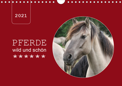 Pferde wild und schön (Wandkalender 2021 DIN A4 quer) von Keller,  Angelika