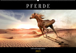 Pferde – wild und ungezähmt (Wandkalender 2023 DIN A2 quer) von Utz,  Renate