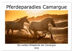 Pferdeparadies Camargue (Wandkalender 2024 DIN A2 quer), CALVENDO Monatskalender von Kassat,  Nicola