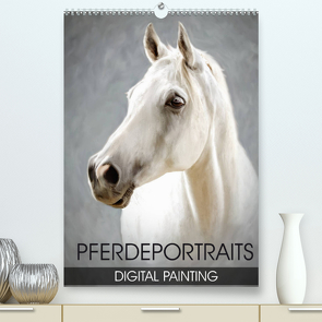 Pferdeportraits – Digital Painting (Premium, hochwertiger DIN A2 Wandkalender 2022, Kunstdruck in Hochglanz) von Thoermer,  Val