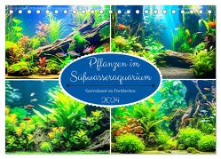 Pflanzen im Süßwasseraquarium. Gartenkunst im Fischbecken (Tischkalender 2024 DIN A5 quer), CALVENDO Monatskalender von Hurley,  Rose