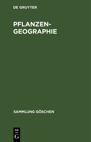 Pflanzengeographie von Diels,  Ludwig